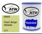 Preview: BMW, Pearl Beige Metallic, 411: 500ml Lackdose, von ATW Autoteile West.